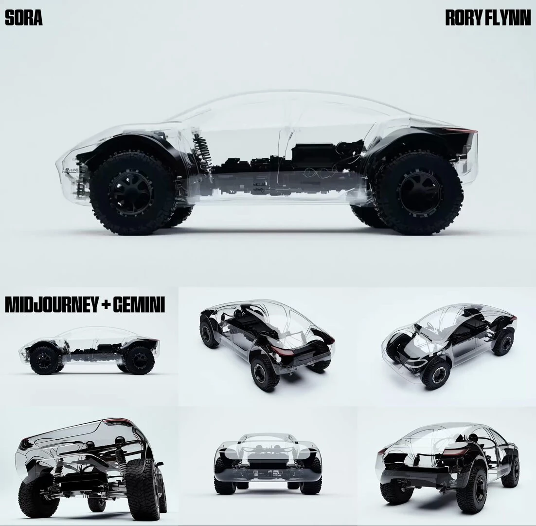 Midjourney + Google Ai Studio + SORA
