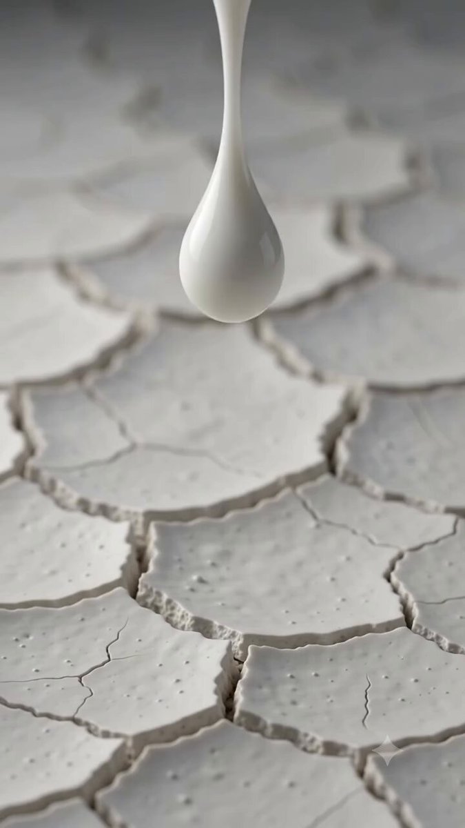 A surreal morphing sequence for a skincare commercial. It begins with a m...